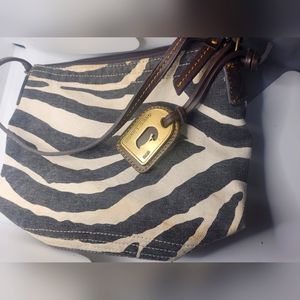 Dooney & Bourke Zebra Patterned Shoulder Bag